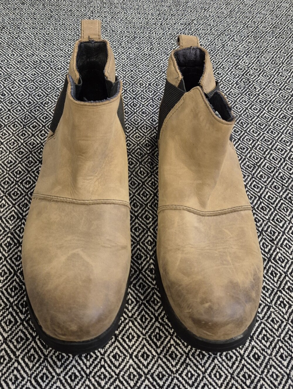 Sorel Women's Emilie Boots , Chelsea Brown Leather Ankle Boots Size 9 - Picture 2 of 9